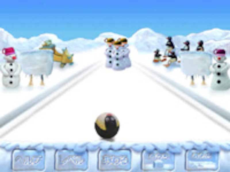 ピングーのボウリングの画面イメージ