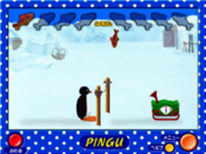 おさかなのテニスの画面イメージ