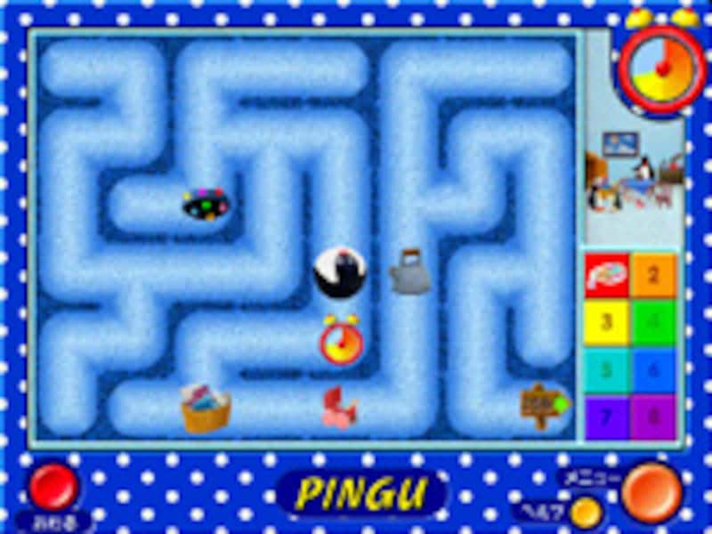 ピングーのめいろの画面イメージ