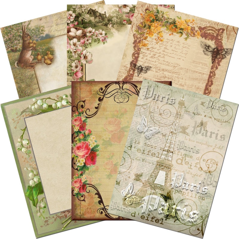 便箋・封筒テンプレート レターセットテンプレート　ldr123