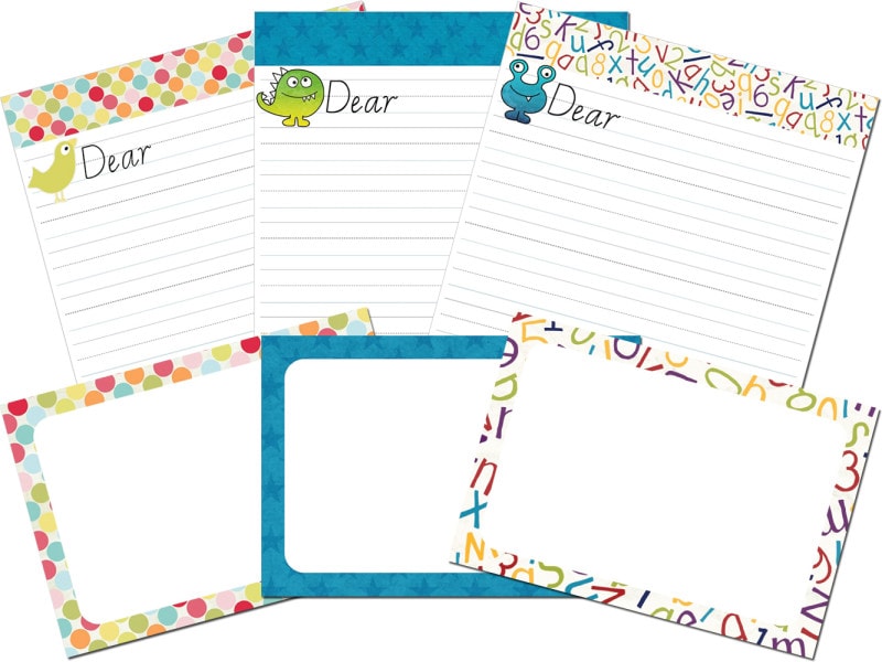 便箋・封筒テンプレート レターセットテンプレート　picklebums