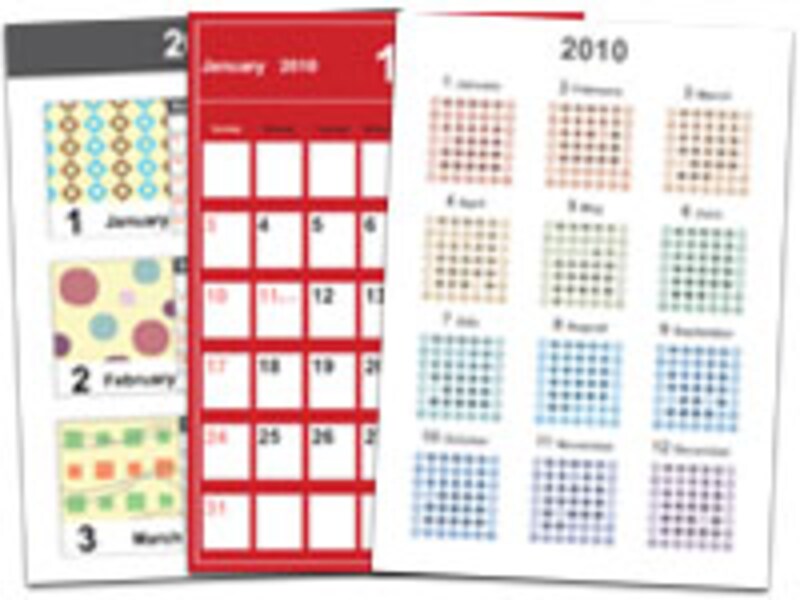 カラフルなカレンダーがいっぱい！プリントアウトファクトリー