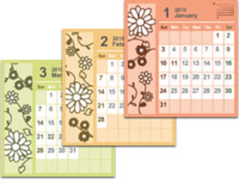 シンプルな卓上カレンダーも！プリントアウトファクトリーCDサイズカレンダー