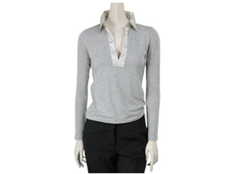 この秋おススメ！ライトグレーカットソー