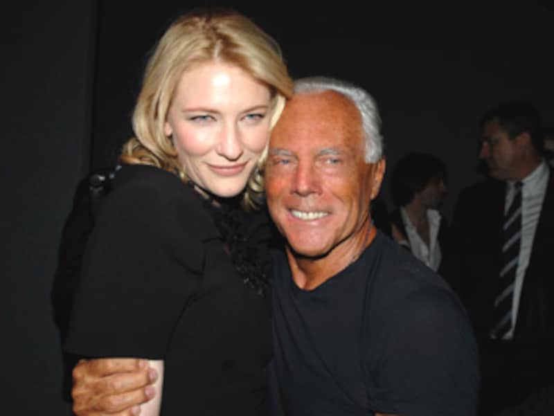 ケイト・ブランシェット＆ジョルジオ・アルマーニ