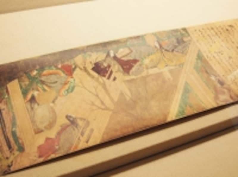 年に約1週間だけ、2場面ずつ本物をお披露目する国宝「源氏物語絵巻」。10年に1度だけ15場面すべてを一挙公開し、次回の全点揃いぶみは2015年の秋。
