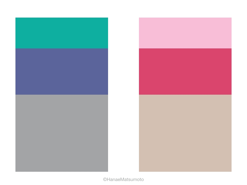 サマータイプの男性におすすめしたい、休日スタイルの配色例