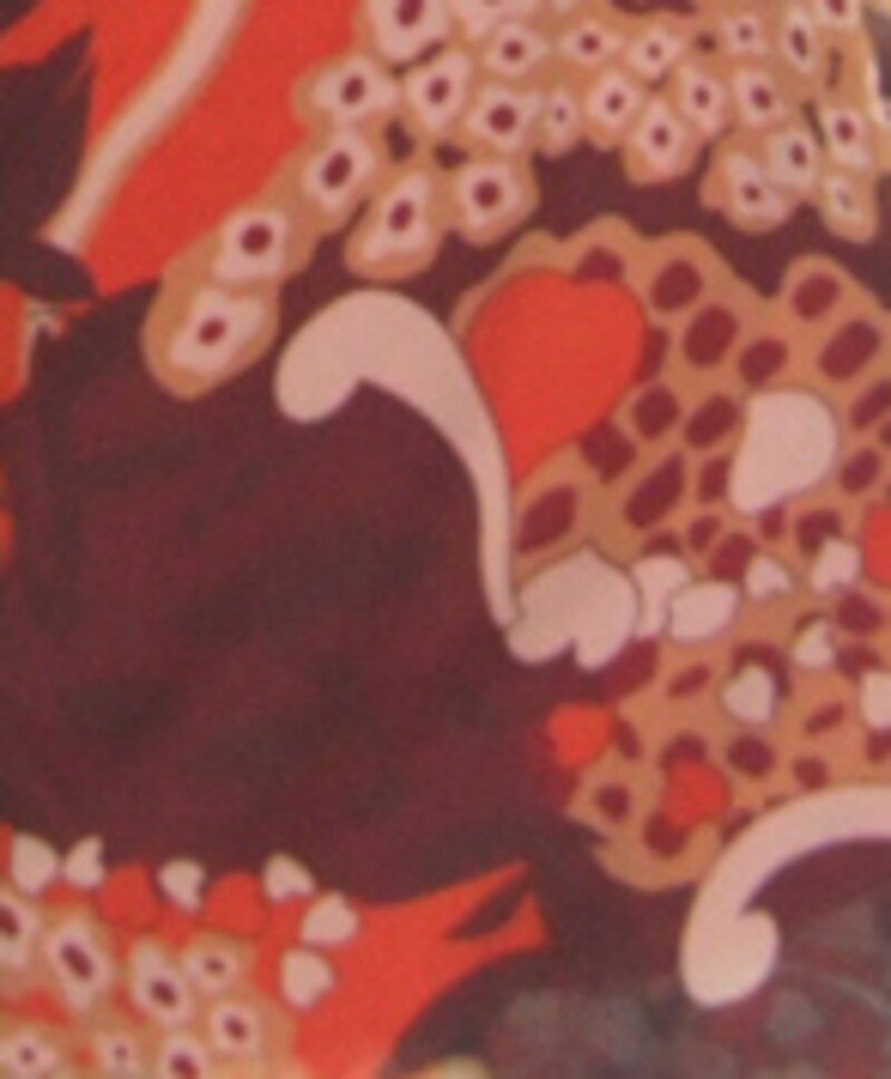 オータムタイプは曲線的で凝った柄をさりげなく着こなします。大人っぽい落ち着いたものを選びましょう。