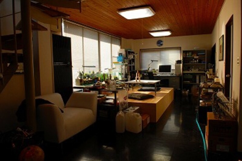 男性らしいモノトーンを基調としたインテリア。赤やオレンジ色をプラスすると、仕事運だけでなく、恋愛運もアップするでしょう。