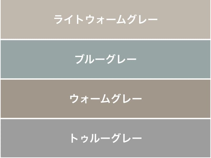 パーソナルカラーごとのグレーの選び方:スプリングタイプ、サマータイプ、オータムタイプ、ウィンタータイプ  自分に似合うグレー、似合わないグレーを知っておくと、おしゃれの幅が広がります