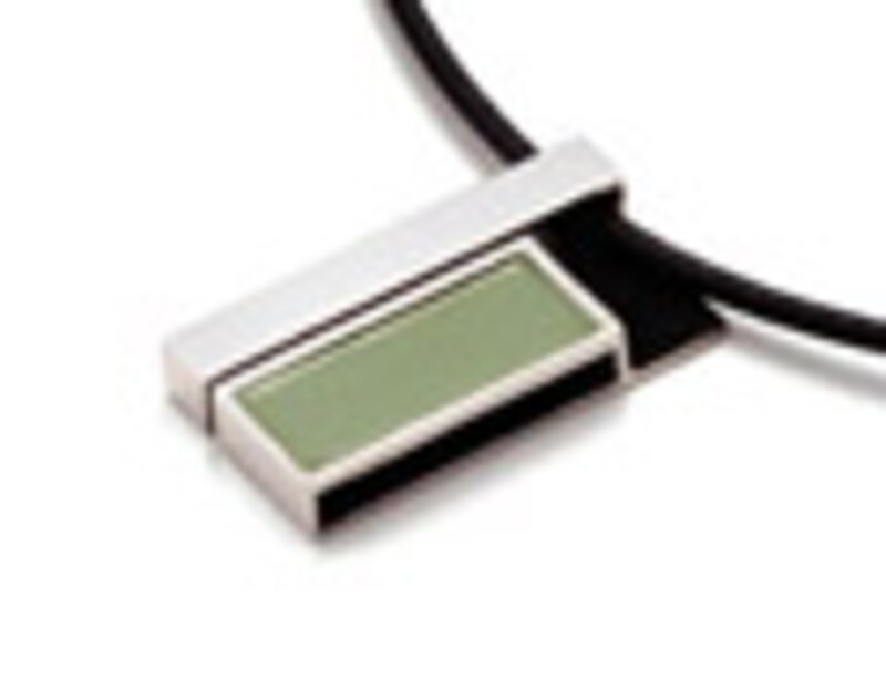 ネックレス：庭：白緑