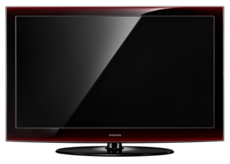 サムスン電子 液晶テレビL650 ブラックから赤へのグラデーション