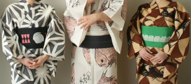 幅広いジャンルで活躍中の画家・金子國義と京呉館（ODASHO）のコラボレート浴衣。全て京都で、職人の手によって丁寧に（手捺染）染めあげられます。 