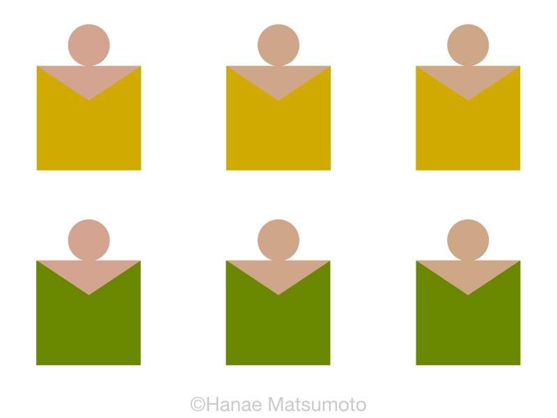 上段はゴールド、下段はオリーブグリーン 肌色は、左側はピンク系、中央はナチュラル系、右側はオークル系