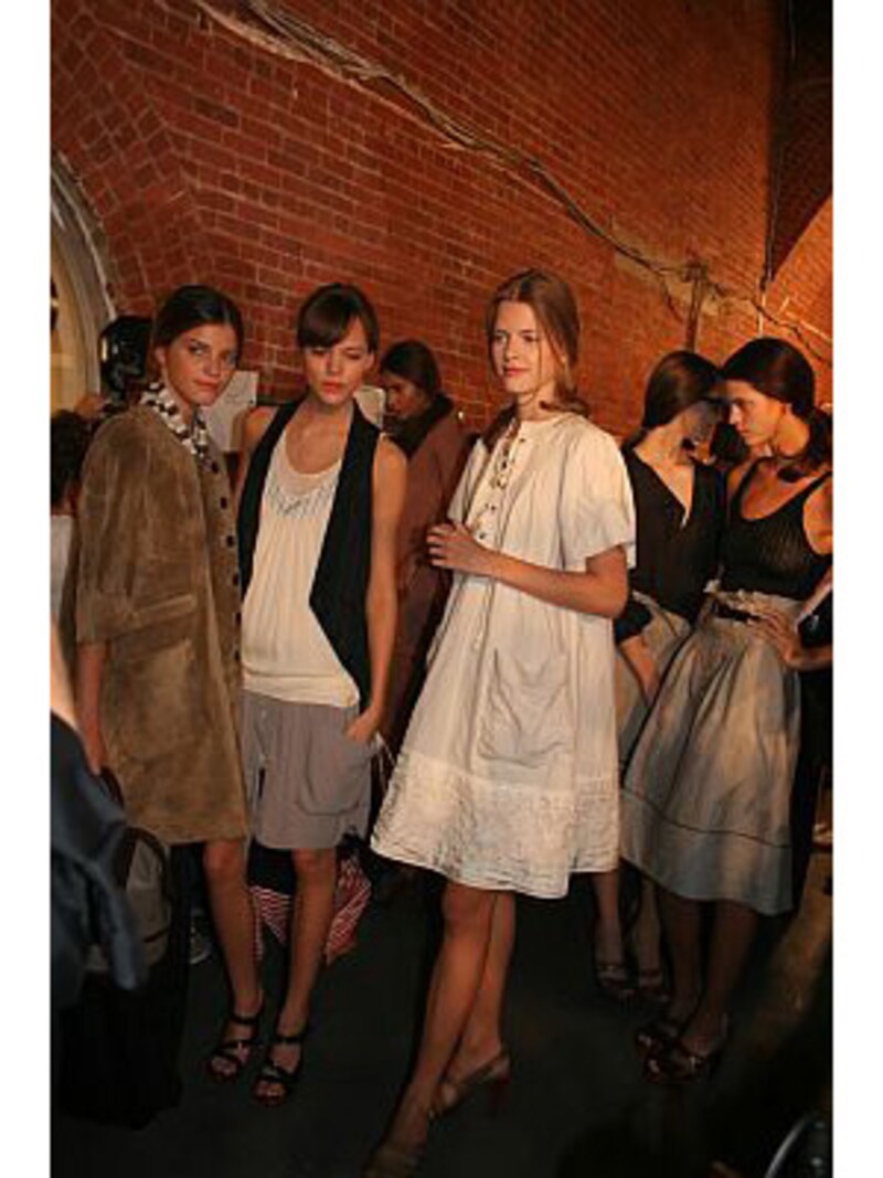 モデルたちが勢ぞろい