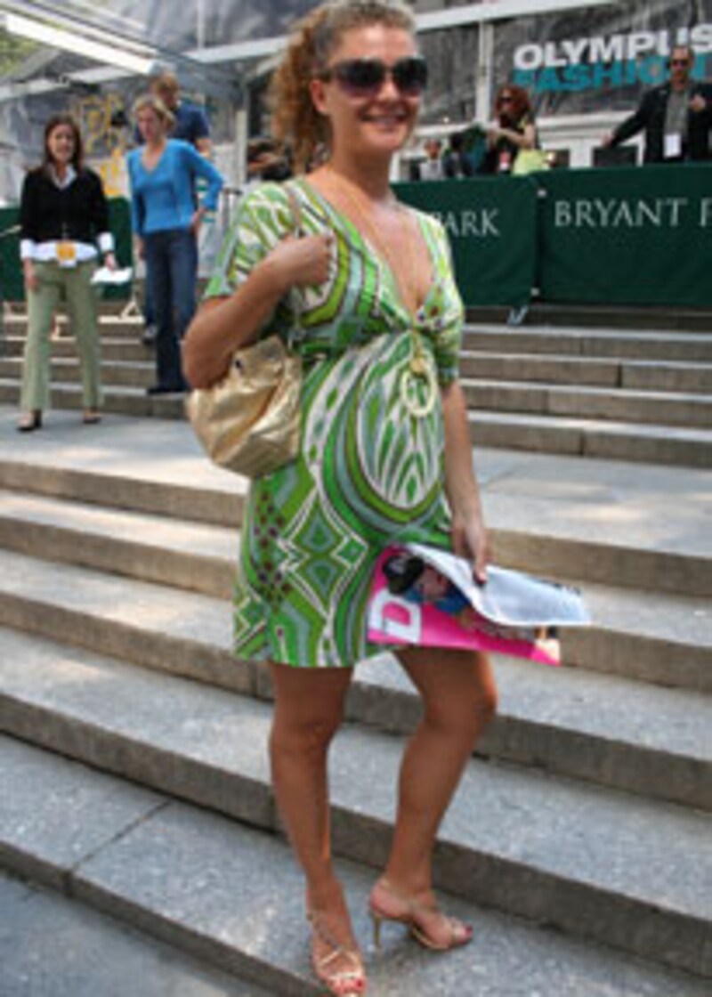 柄ワンピ・スナップ