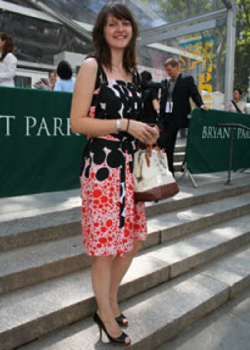 柄ワンピ・スナップ