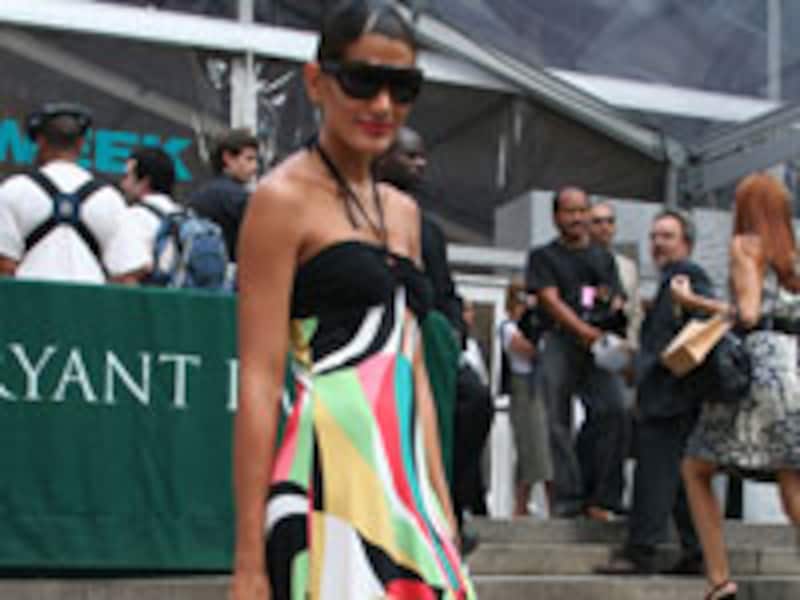 ボリューム満点！マキシ丈ワンピに視線集中