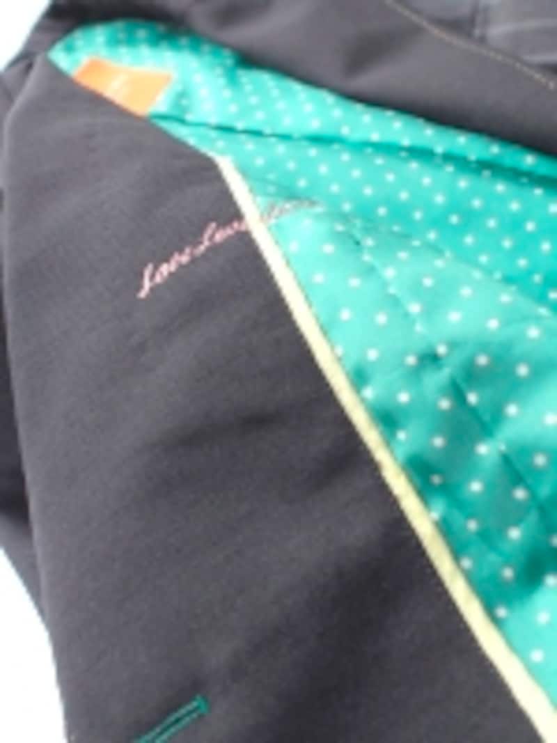 オーダースーツの裏地