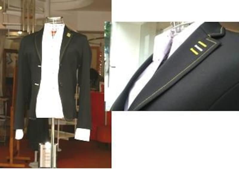 オーダースーツ例・カラフルステッチ