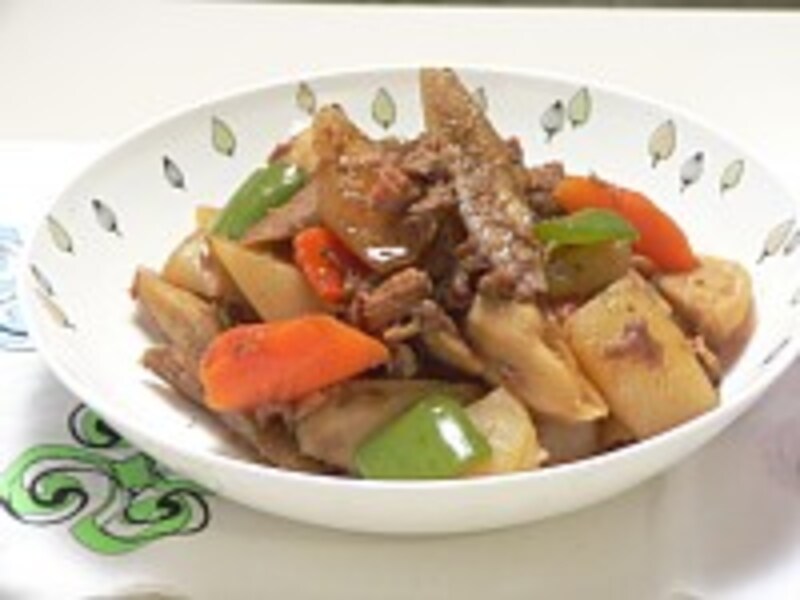 ツナと根菜の煮物