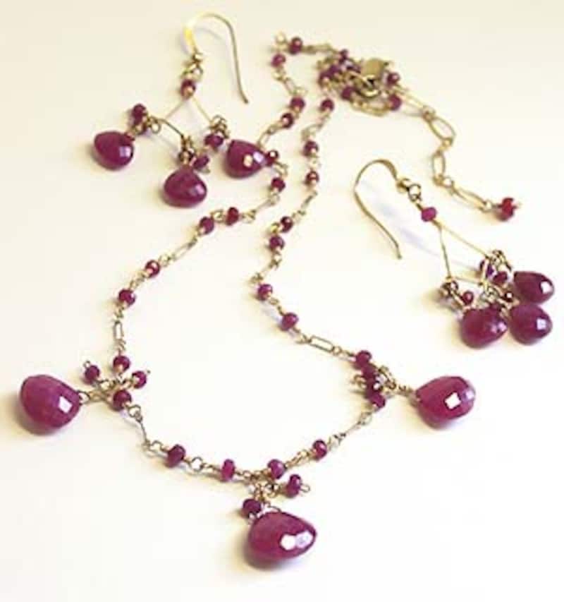 eBay ルビーネックレス