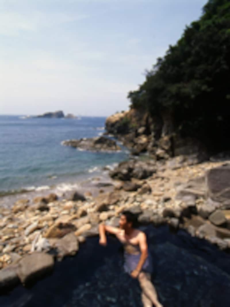 夏限定の自然の湯