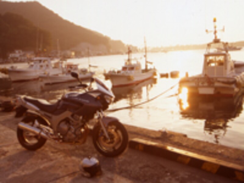 伊豆の海に沈む太陽