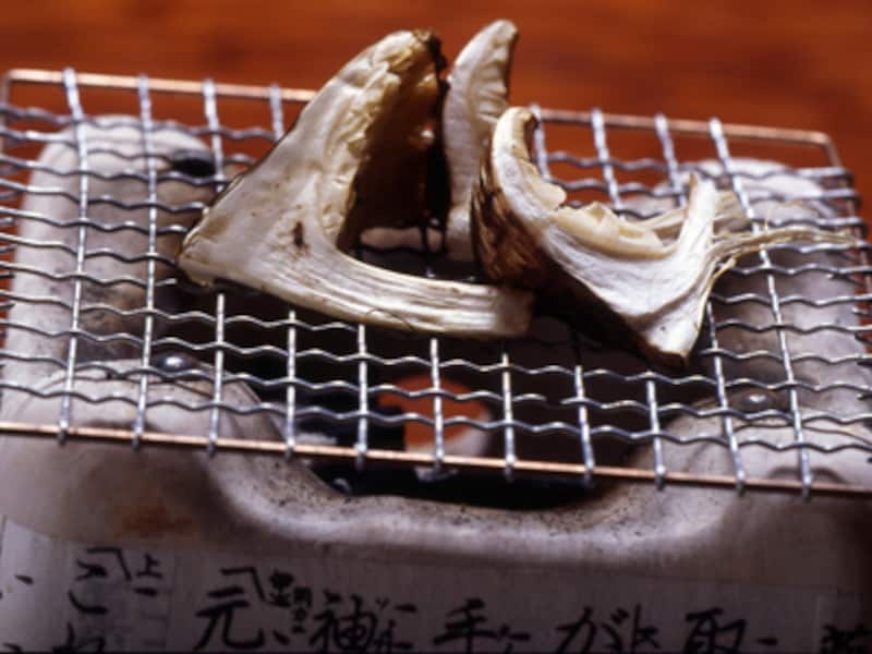 松茸七輪焼き