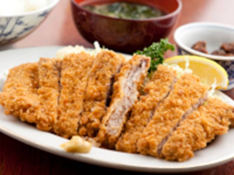 まぐろカツ定食