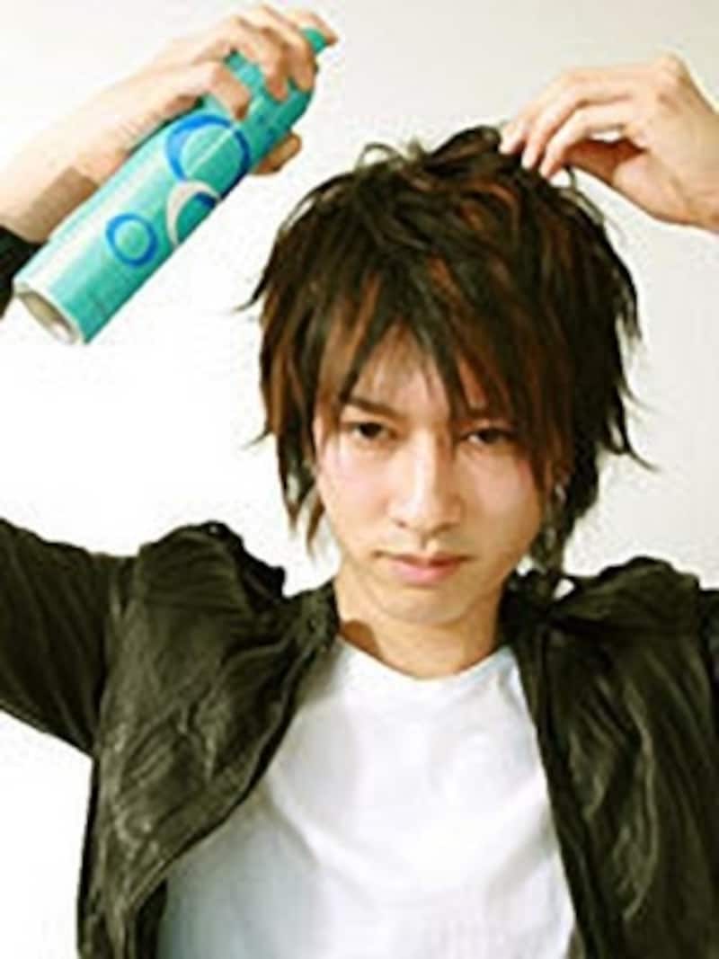 手順10:スプレーをかけます