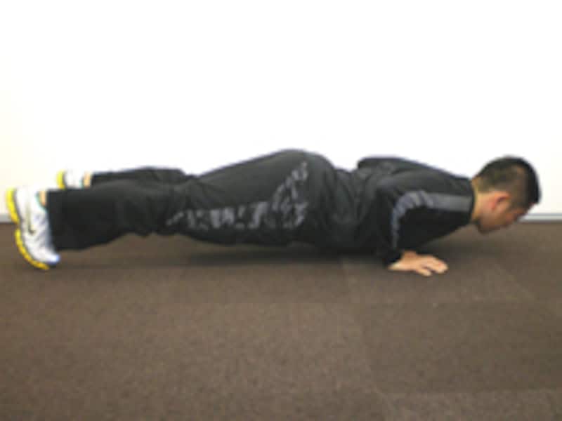 腕は平行、手首は垂直