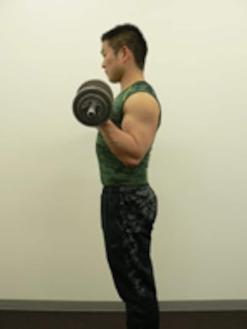 ダンベルカールフィニッシュ