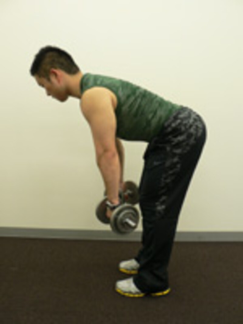 ダンベルベントオーバーロイングスタート