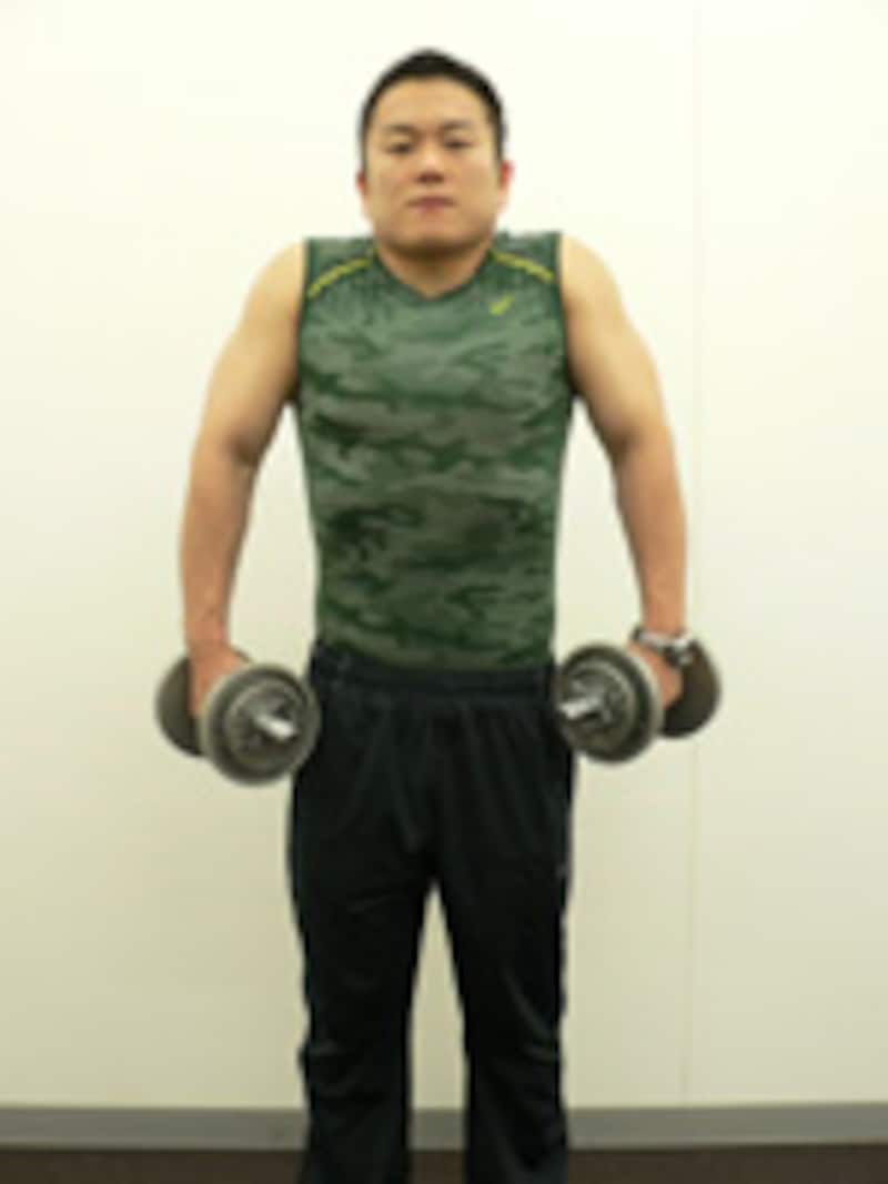 ダンベルシュラッグフィニッシュ