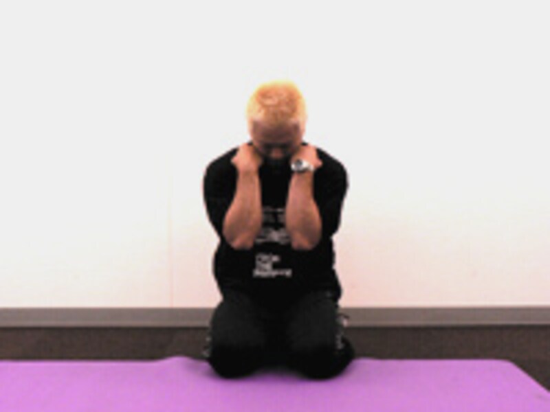 背中のストレッチ