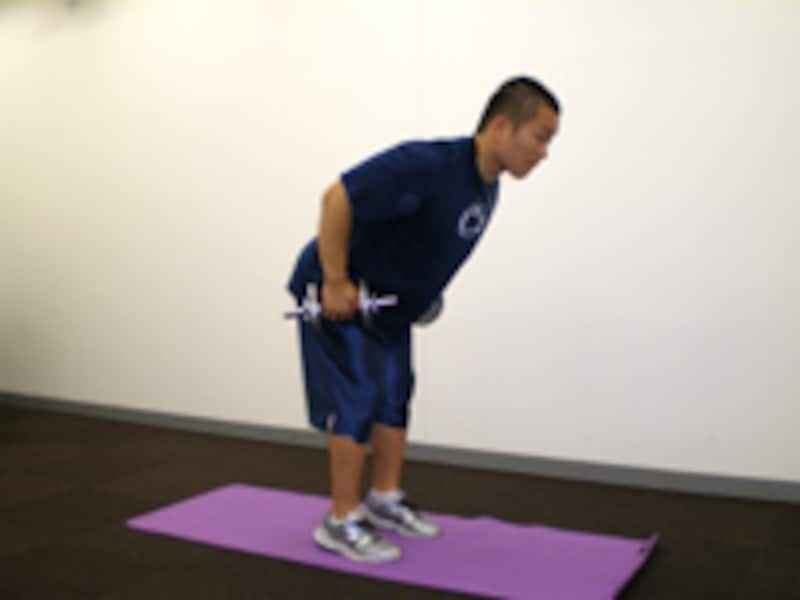 ベントオーバーロウイングフィニッシュ