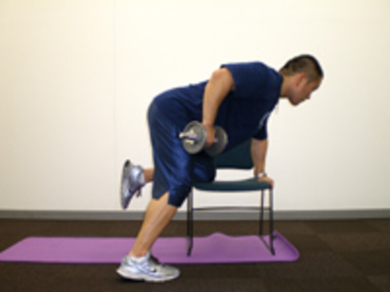 ワンハンドロウイングフィニッシュ