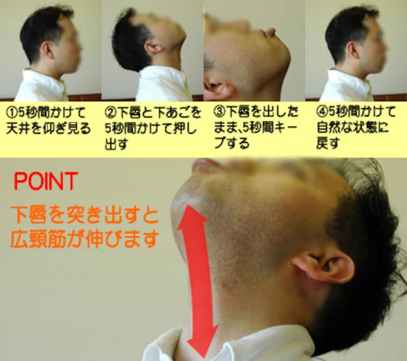 「広頸筋(こうけいきん)」のエクササイズ