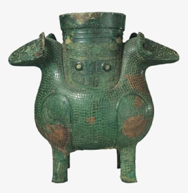 重要文化財 双羊尊undefined一口 中国・殷時代undefined前13～11世紀 根津美術館蔵