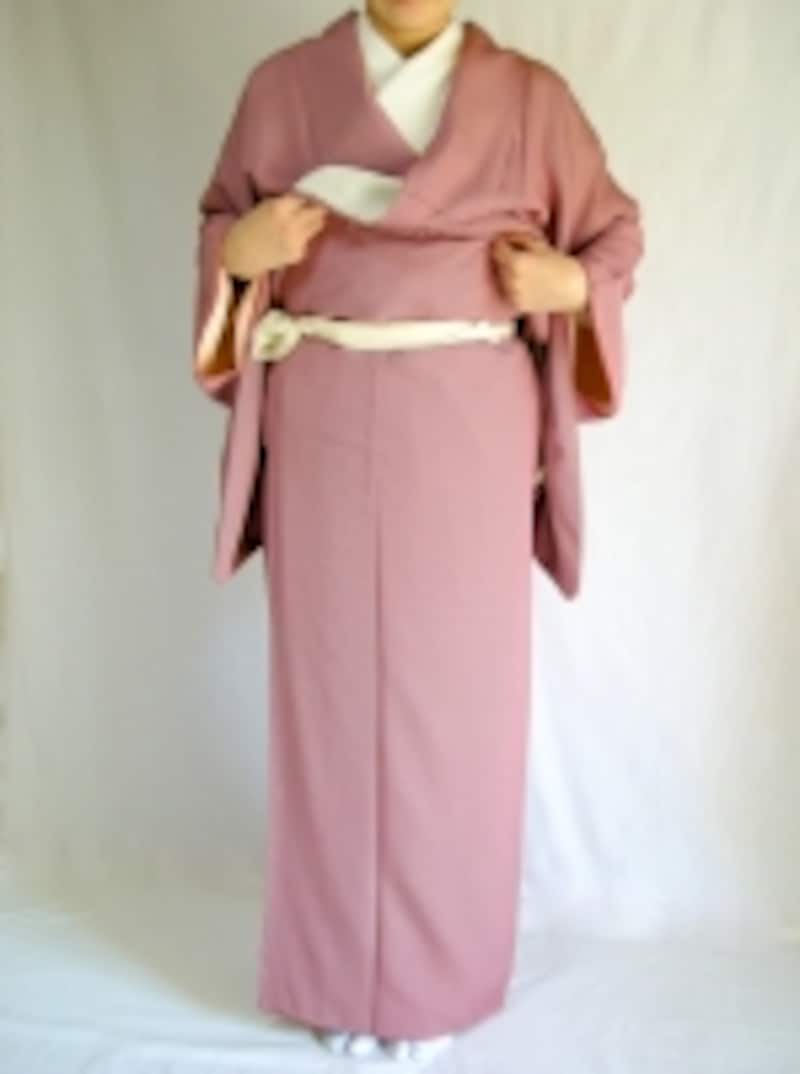 腰紐が補正の上にのっているか確認