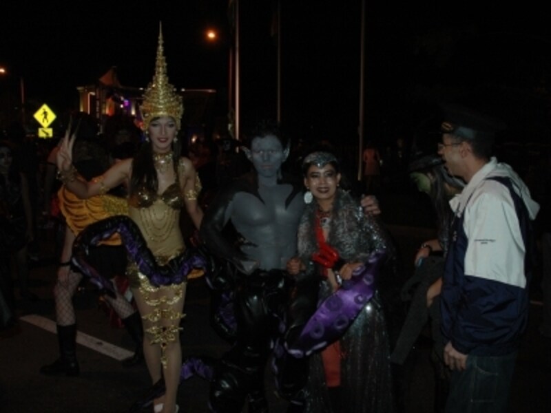 ロサンゼルスで行われたハロウィンイベントでの一コマ