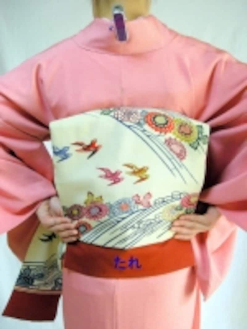 たれの長さはだいたい人差し指一本分