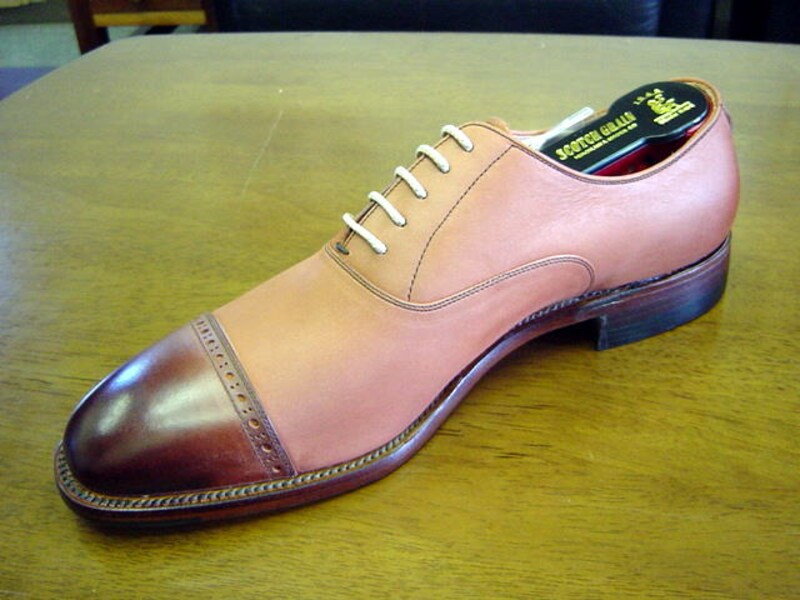 茶・内羽根キャップトウ