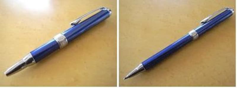 プラチナ萬年筆 軸が伸びるボールペン