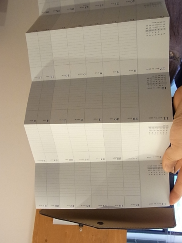 ポスタルコ ウィークリーカレンダー for 「超」整理手帳