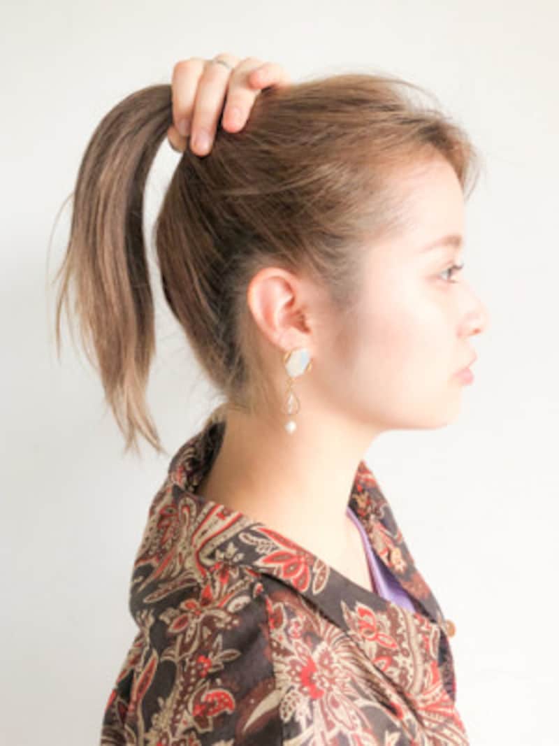 ポニーテールの仕方 基本の作り方を押さえてアレンジの幅を広げる ヘアアレンジ All About