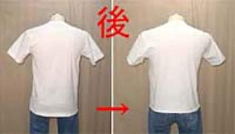 丈を少し詰めれば逆三角形+長足に見える