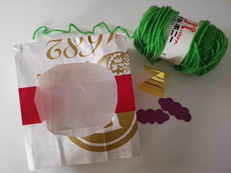 紙袋で鬼のお面を製作!乳児・1歳 2歳 3歳向け節分工作