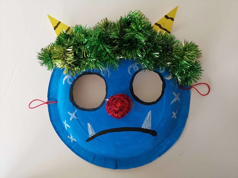 紙皿で鬼のお面製作！保育園・幼稚園の年少・年中・年長（4歳・5歳・6歳）向け工作